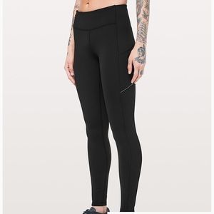Lululemon speed tight leggings w/ side pockets 8